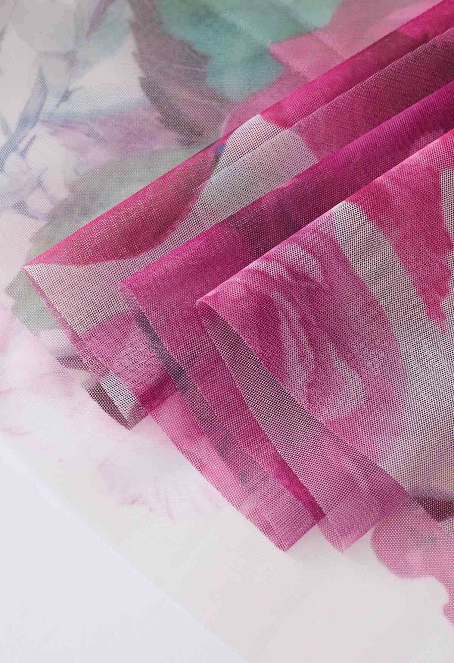 Dancing in Flowers Double-Layered Mesh Tulle Skirt