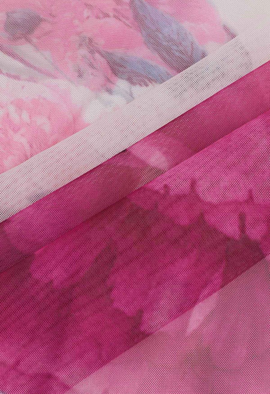 Dancing in Flowers Double-Layered Mesh Tulle Skirt