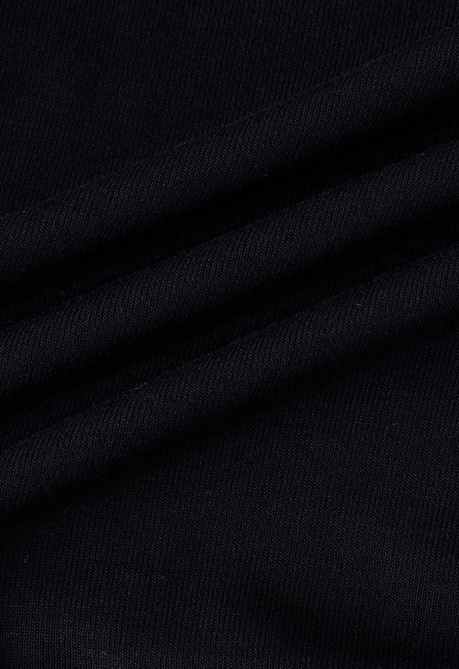 Faux-Wrap Ruched Sleeveless Top in Black