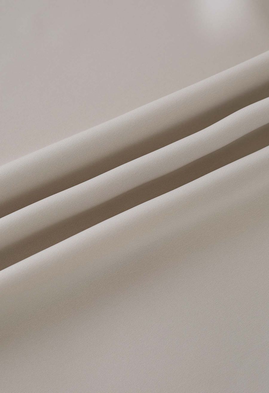 Double Straps Satin Cami Dress in Ivory