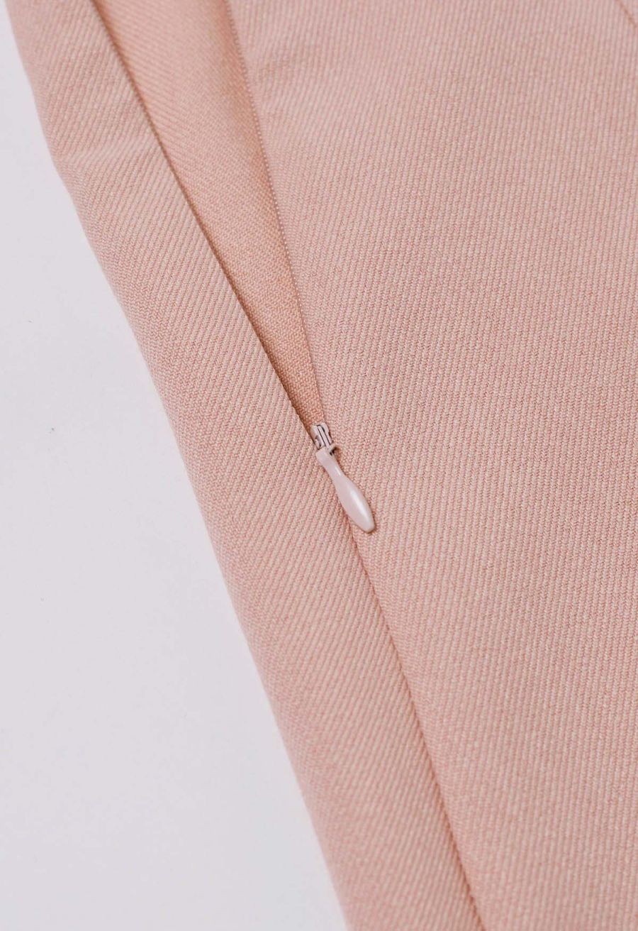 Graceful Pleated Mini Skorts in Pink