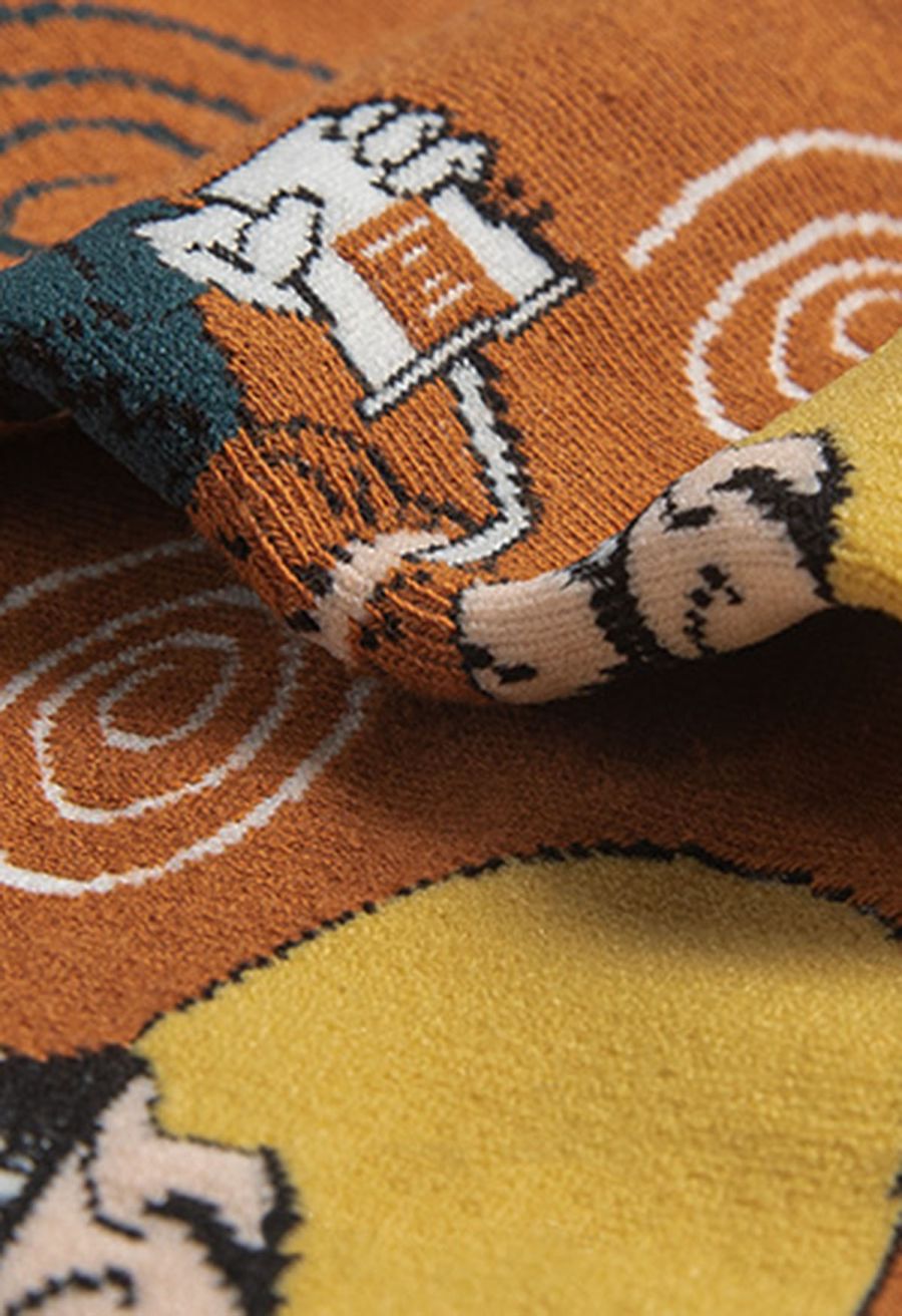 Funny Van Gogh Jacquard Crew Socks