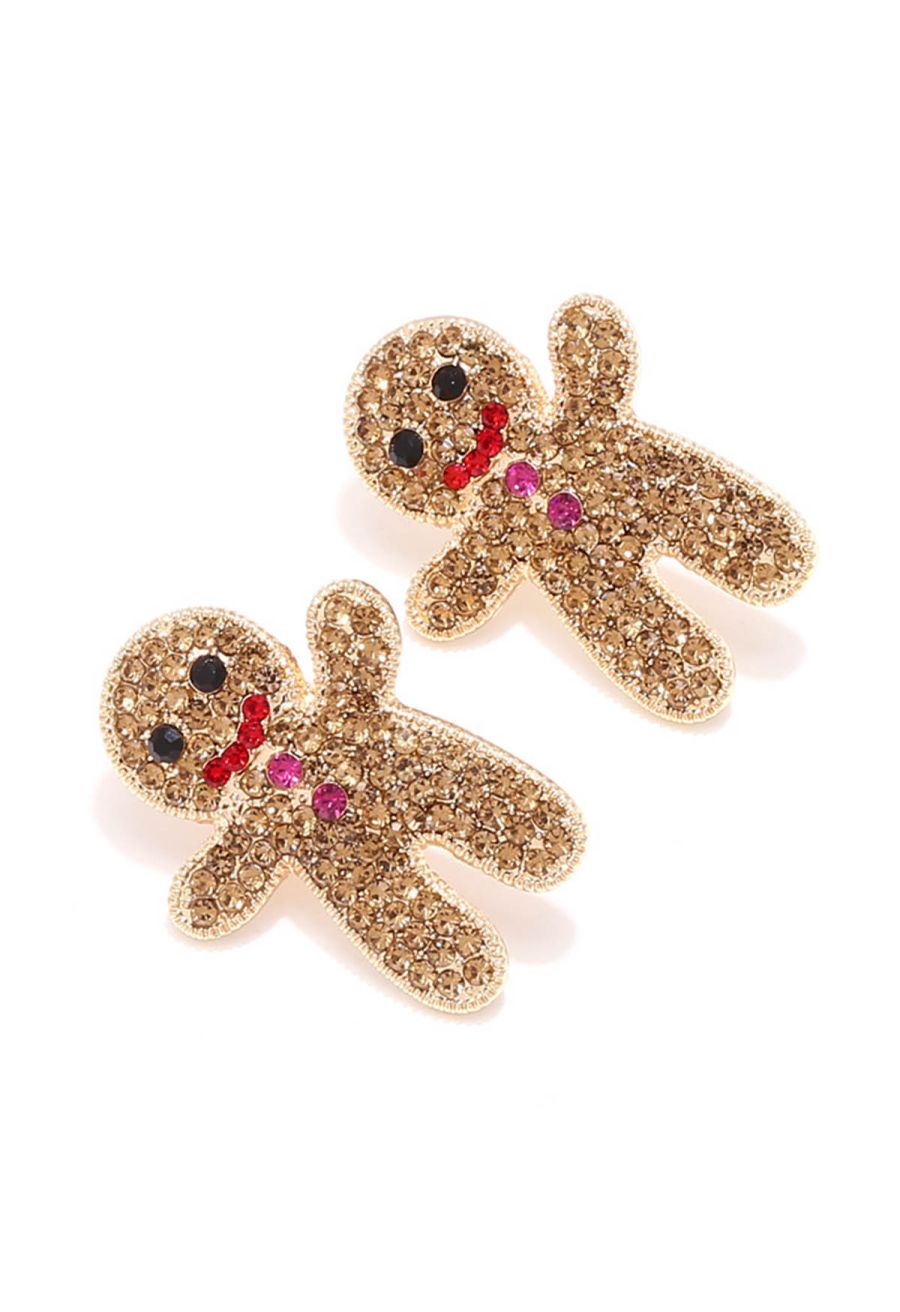 Biscuitman Full Rhinestone Earrings