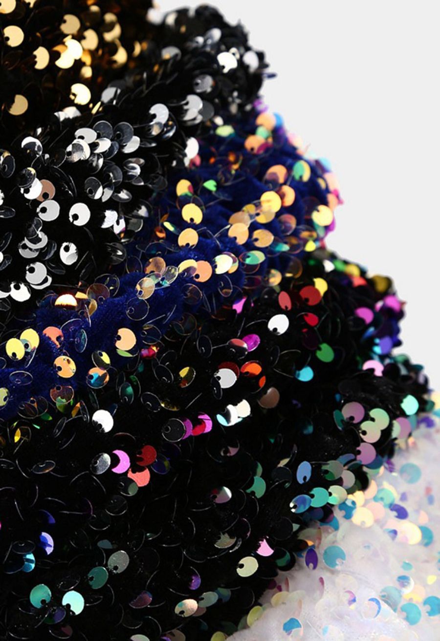 Full Sequin Dazzling Beret Hat