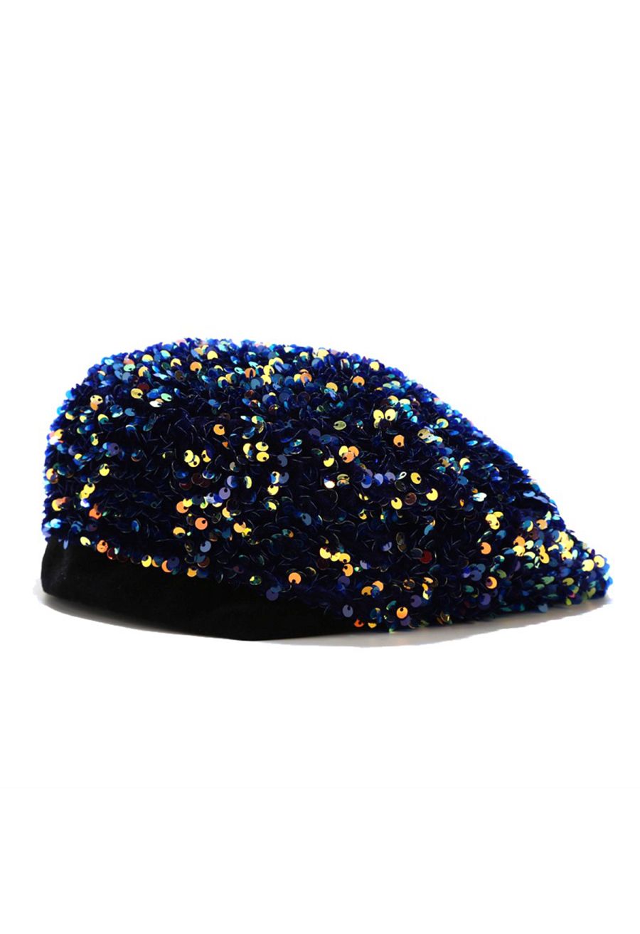 Full Sequin Dazzling Beret Hat