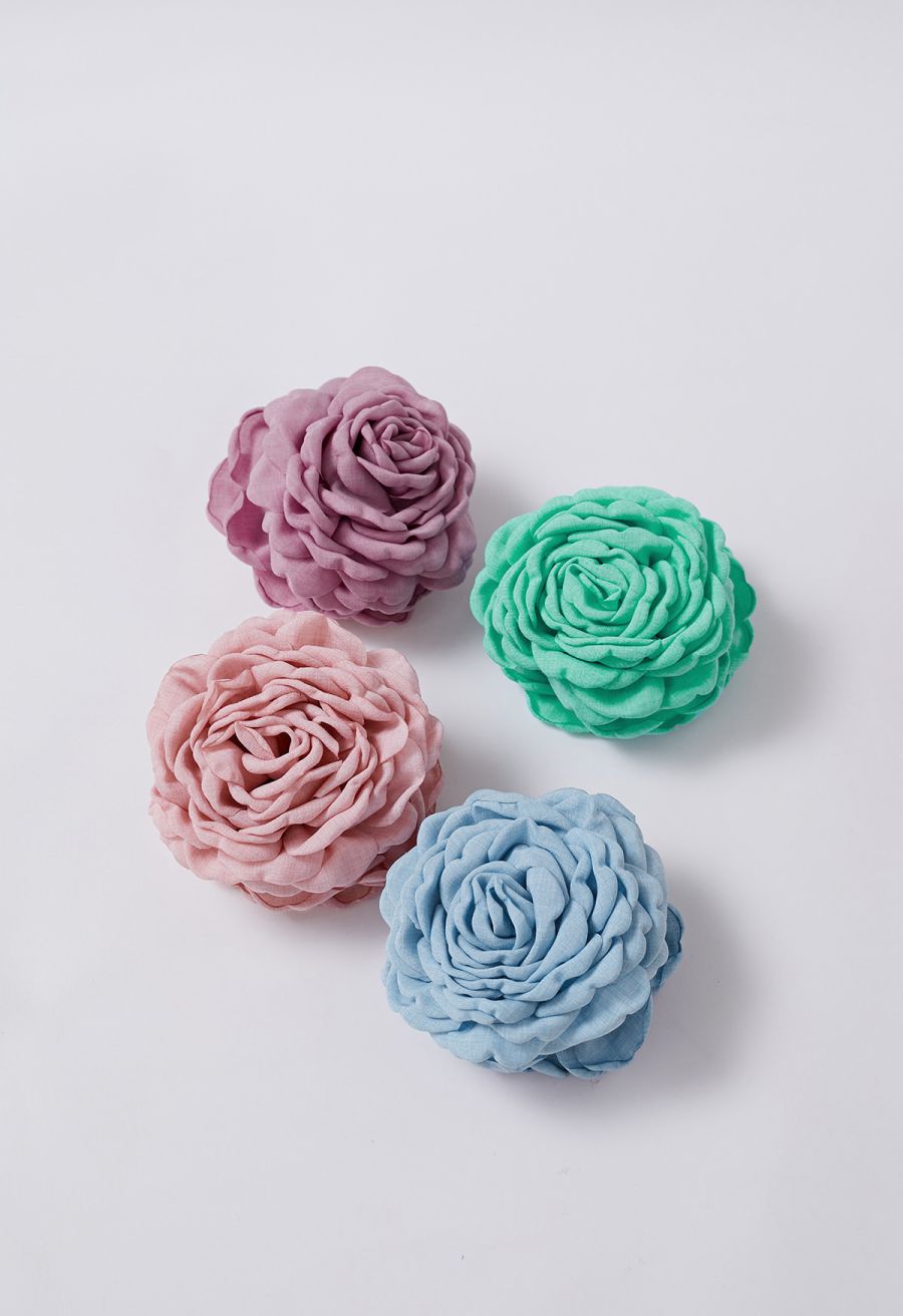 Exaggerated Floral Handmade Hair Clip