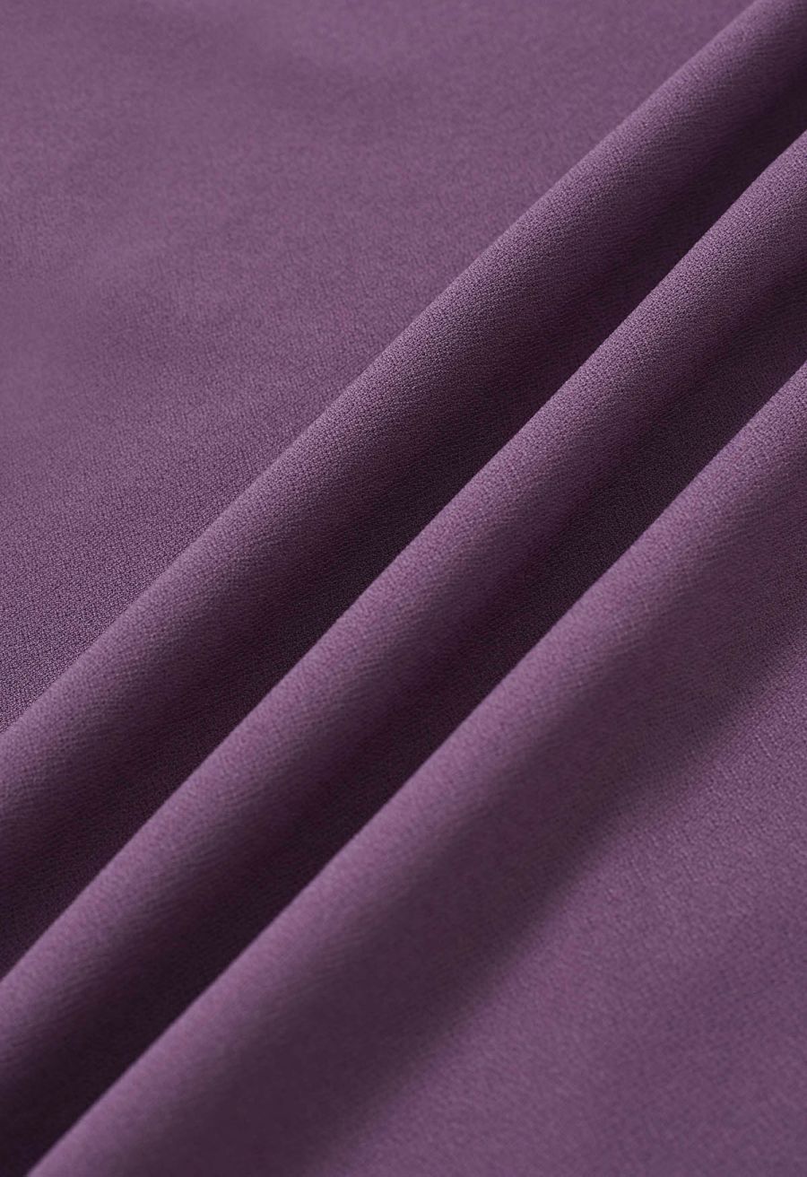 Side Pleat Front Slit Pencil Skirt