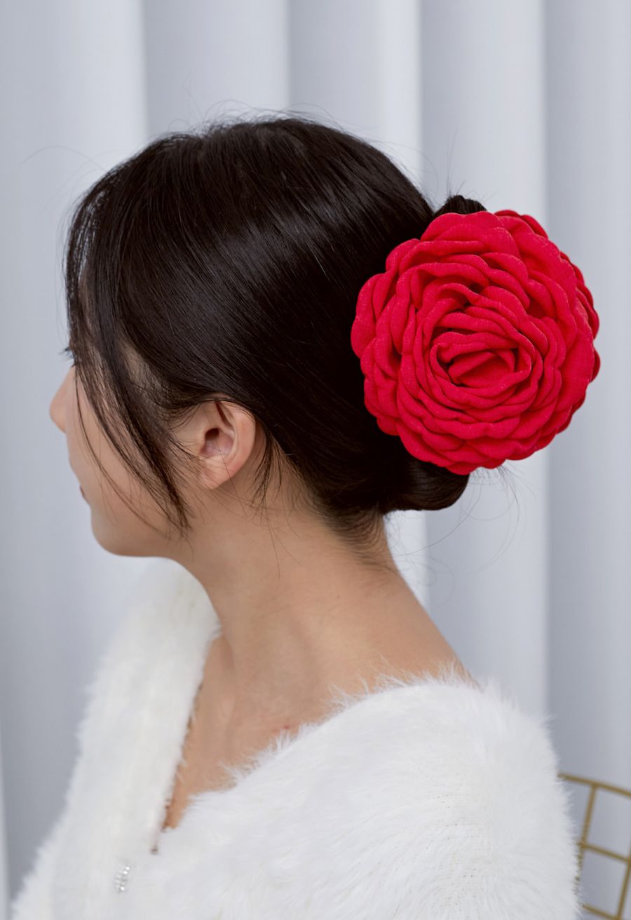 Exaggerated Floral Handmade Hair Clip