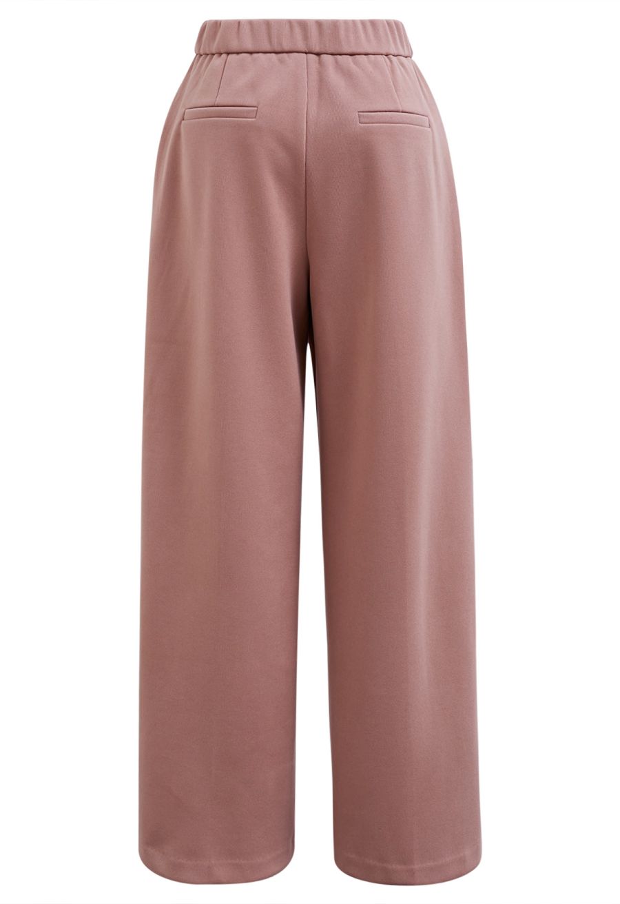 Straight-Leg Soft Touch Pants in Pink