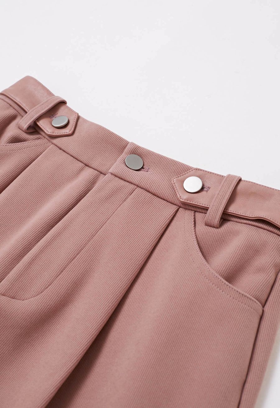 Straight-Leg Soft Touch Pants in Pink