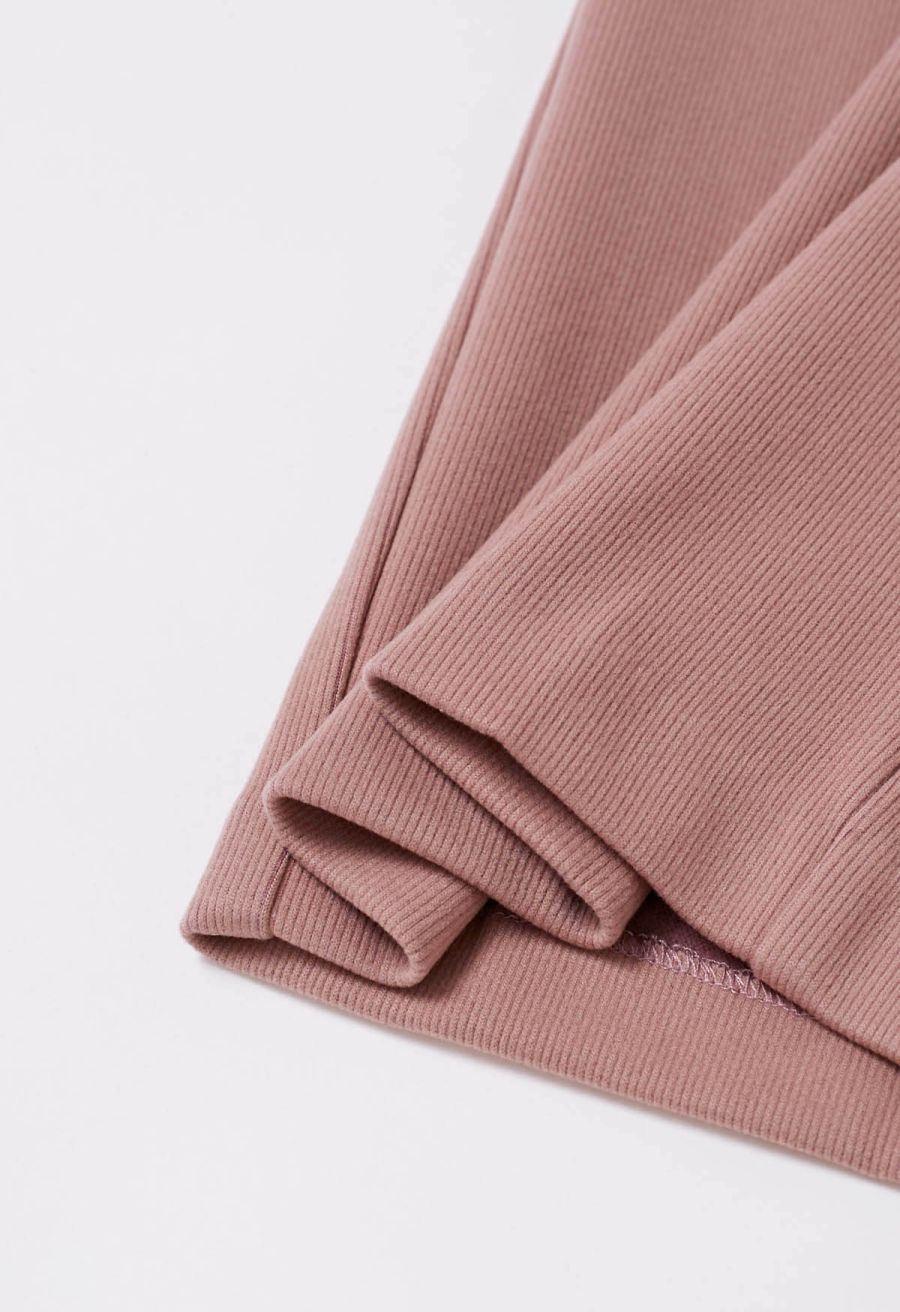 Straight-Leg Soft Touch Pants in Pink