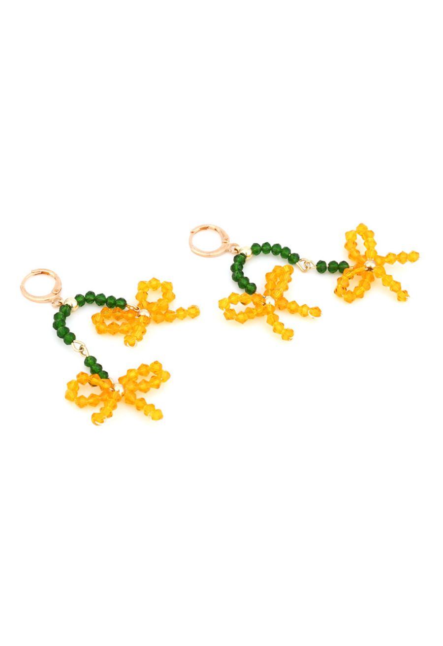 Vacay Style Beaded Bowknot Earrings