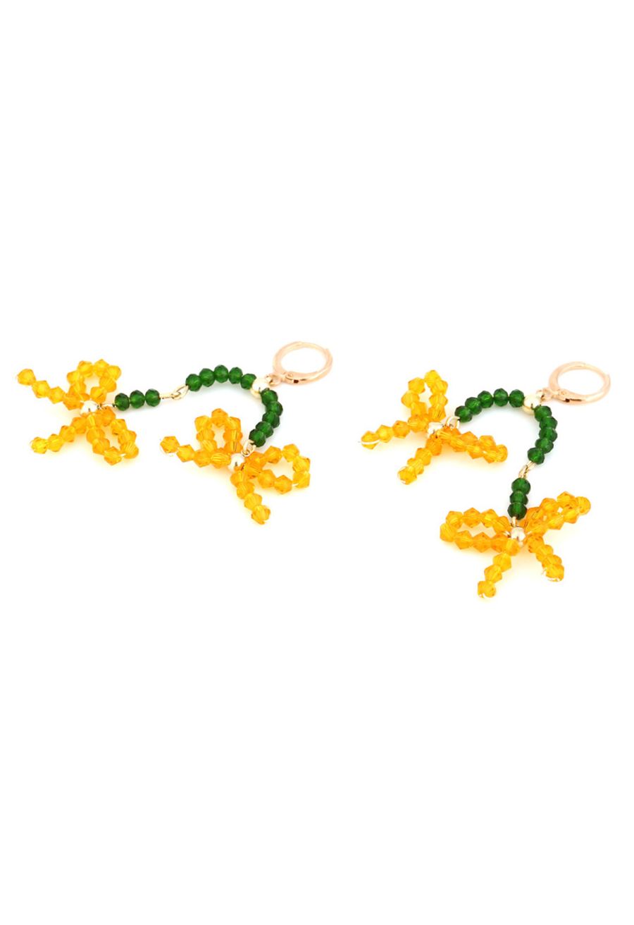 Vacay Style Beaded Bowknot Earrings