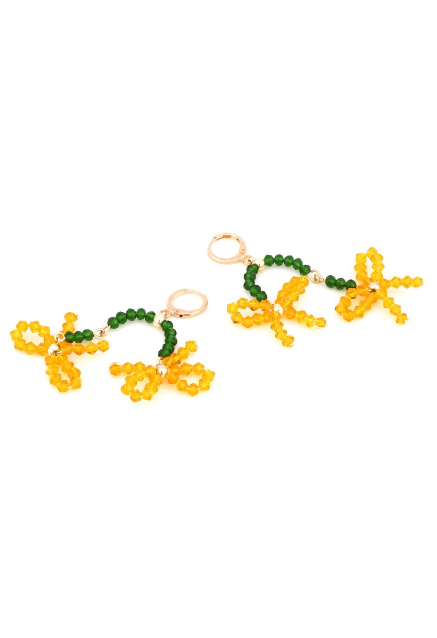 Vacay Style Beaded Bowknot Earrings