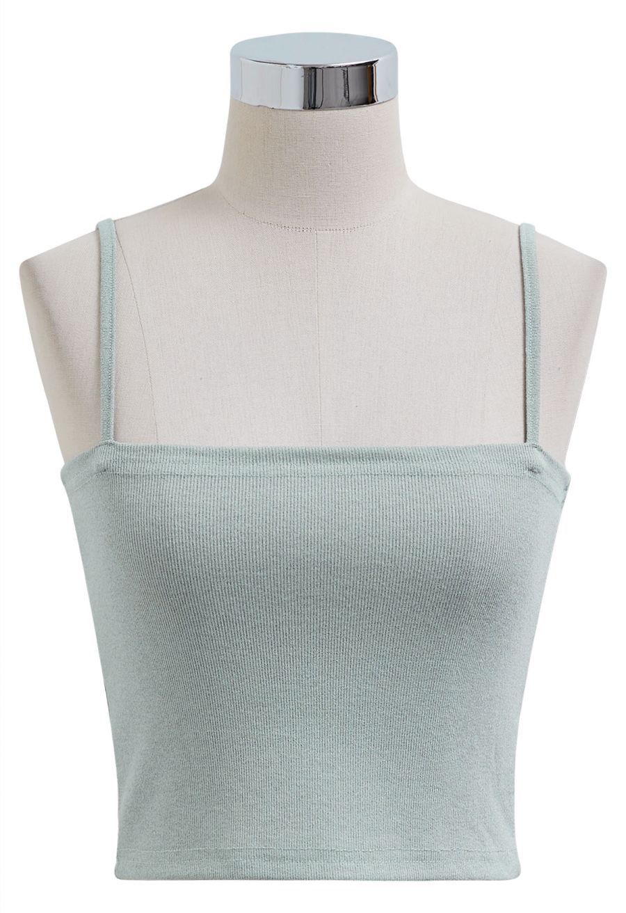 Knotted Front Two-Piece Top in Mint