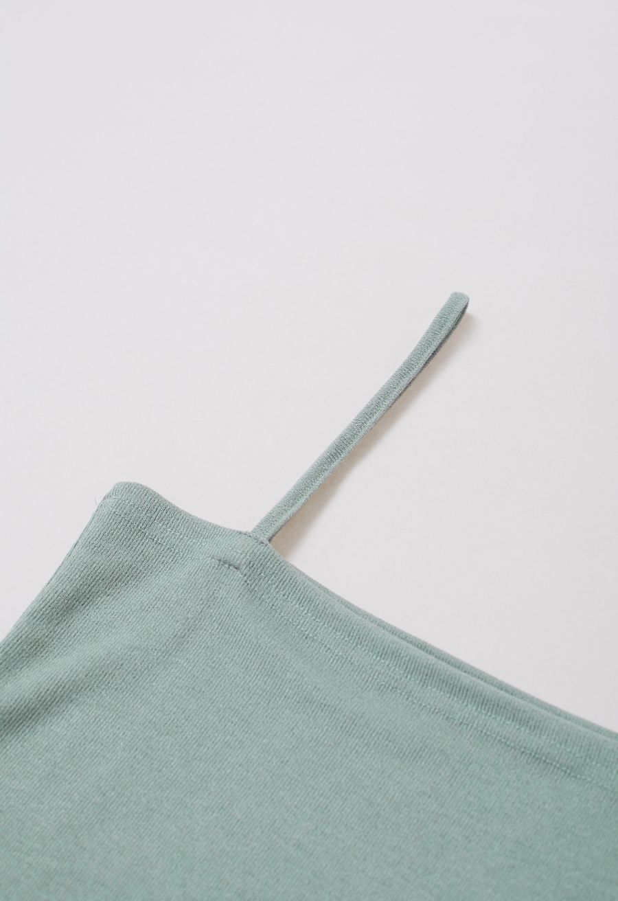 Knotted Front Two-Piece Top in Mint