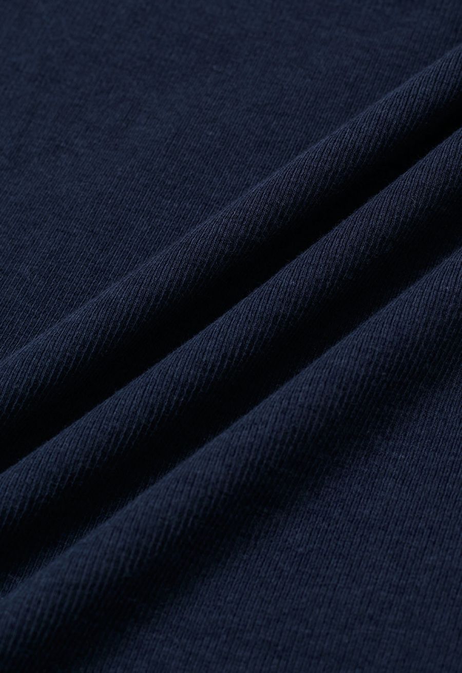 Simplicity Front Buttoned Cami Top in Navy