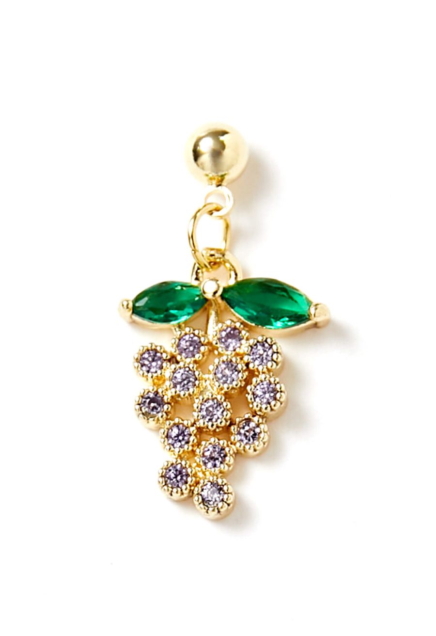 Grape Shape Zircon Earrings
