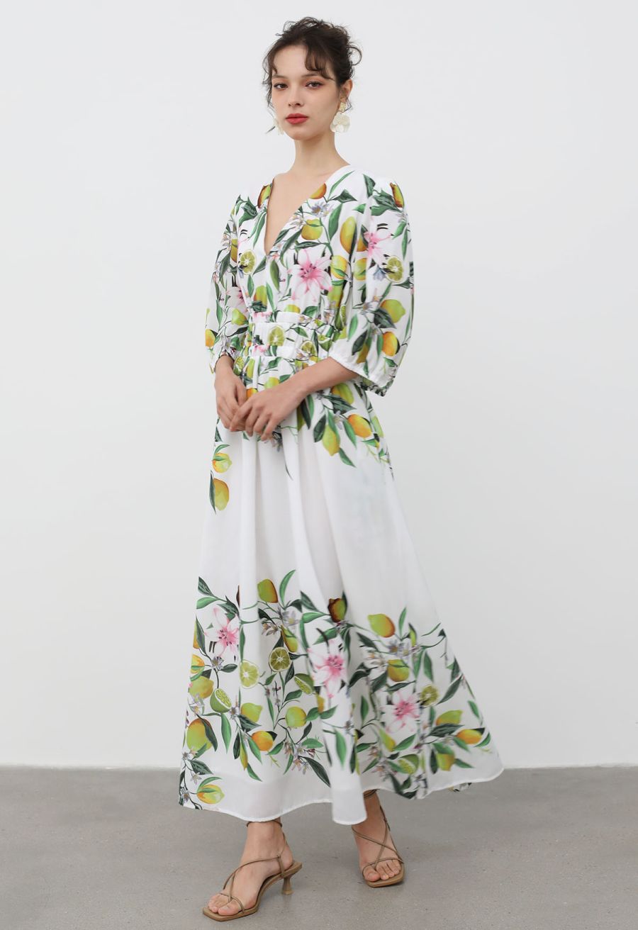 Lily and Lemon Printed Maxi Dress