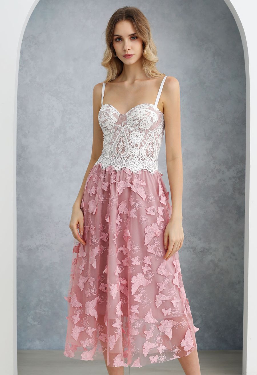 Dainty Floral Lace Bustier Crop Top