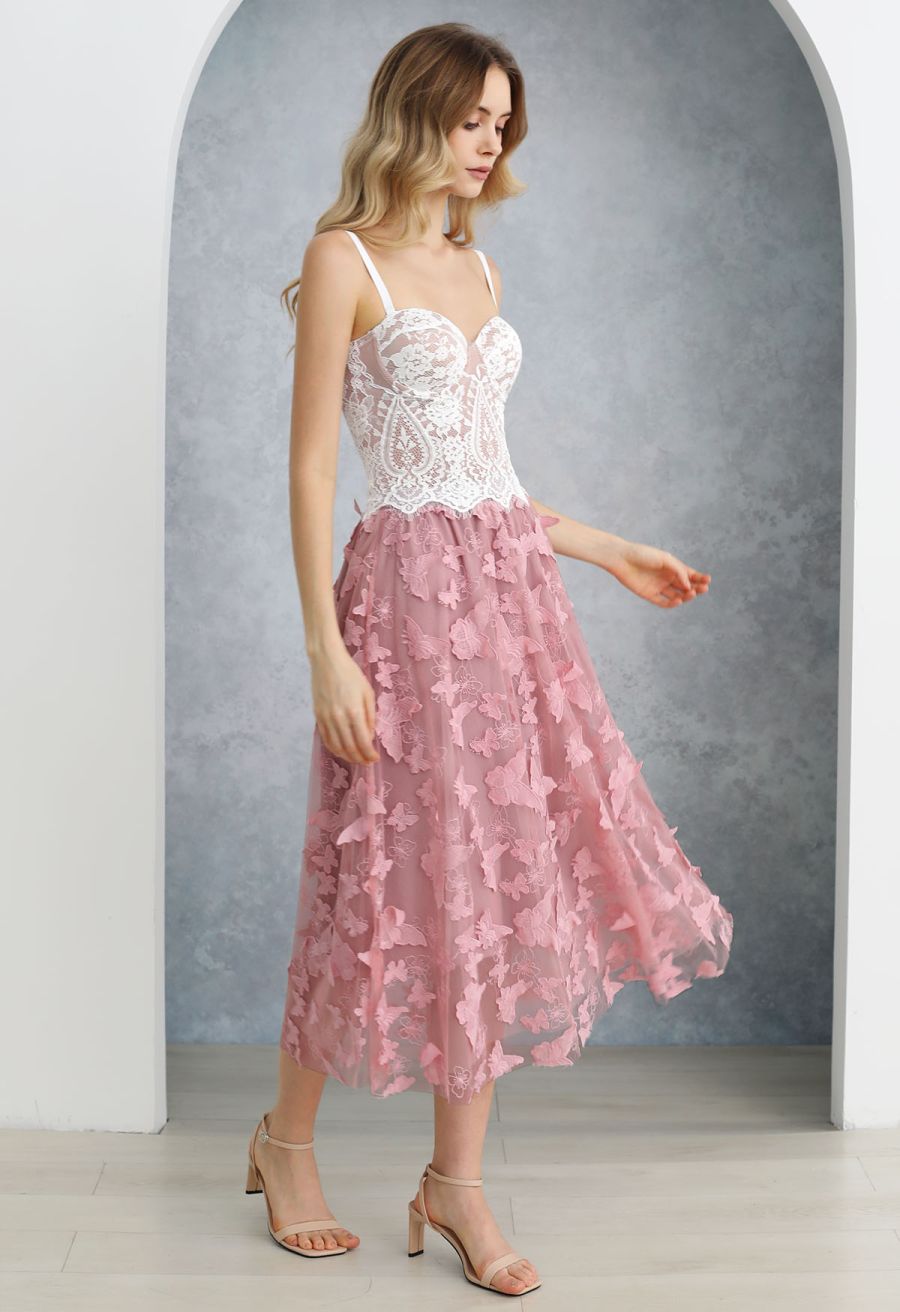 Dainty Floral Lace Bustier Crop Top