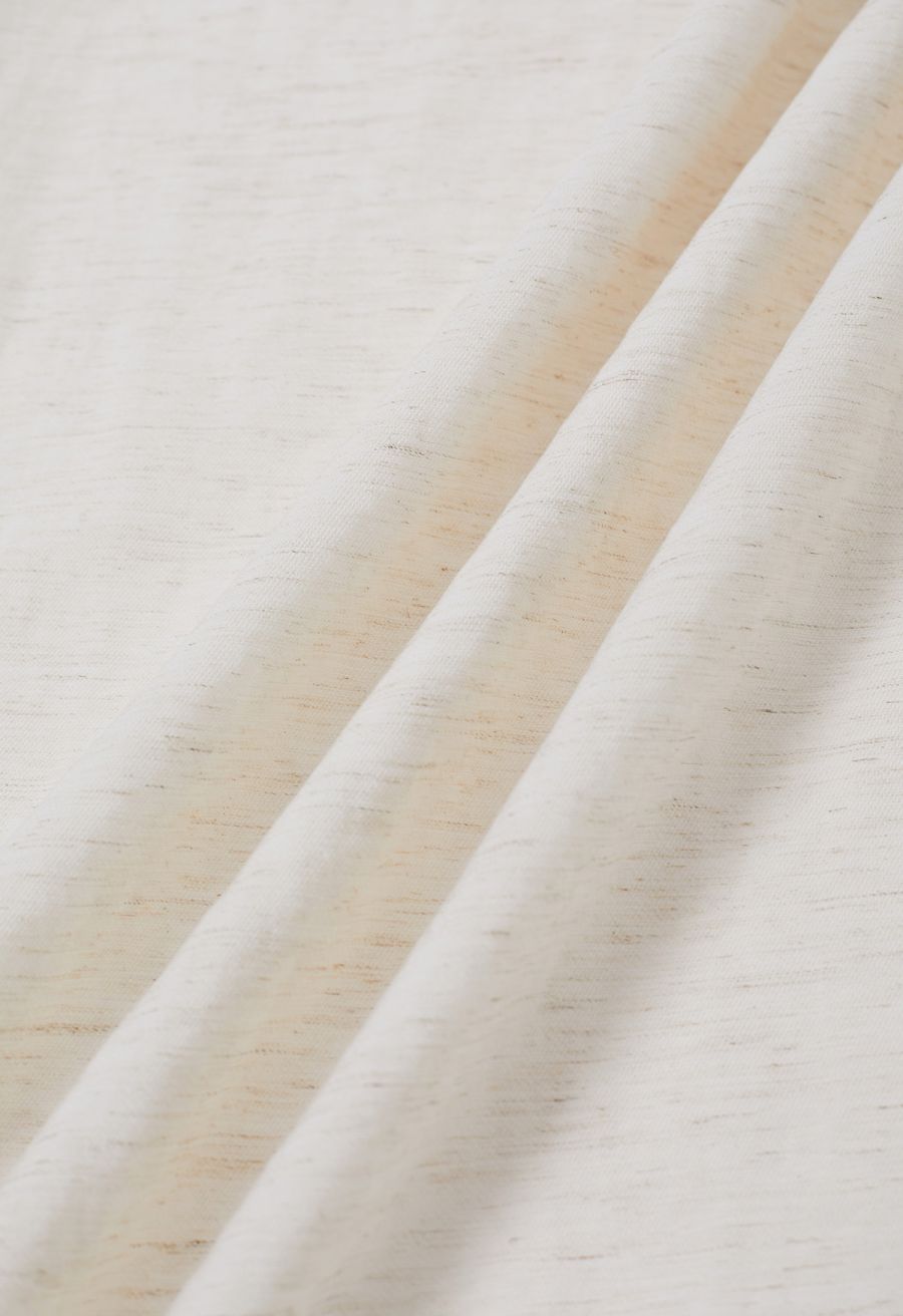 Self-Tie Halter Frill Hem Maxi Dress in Ivory