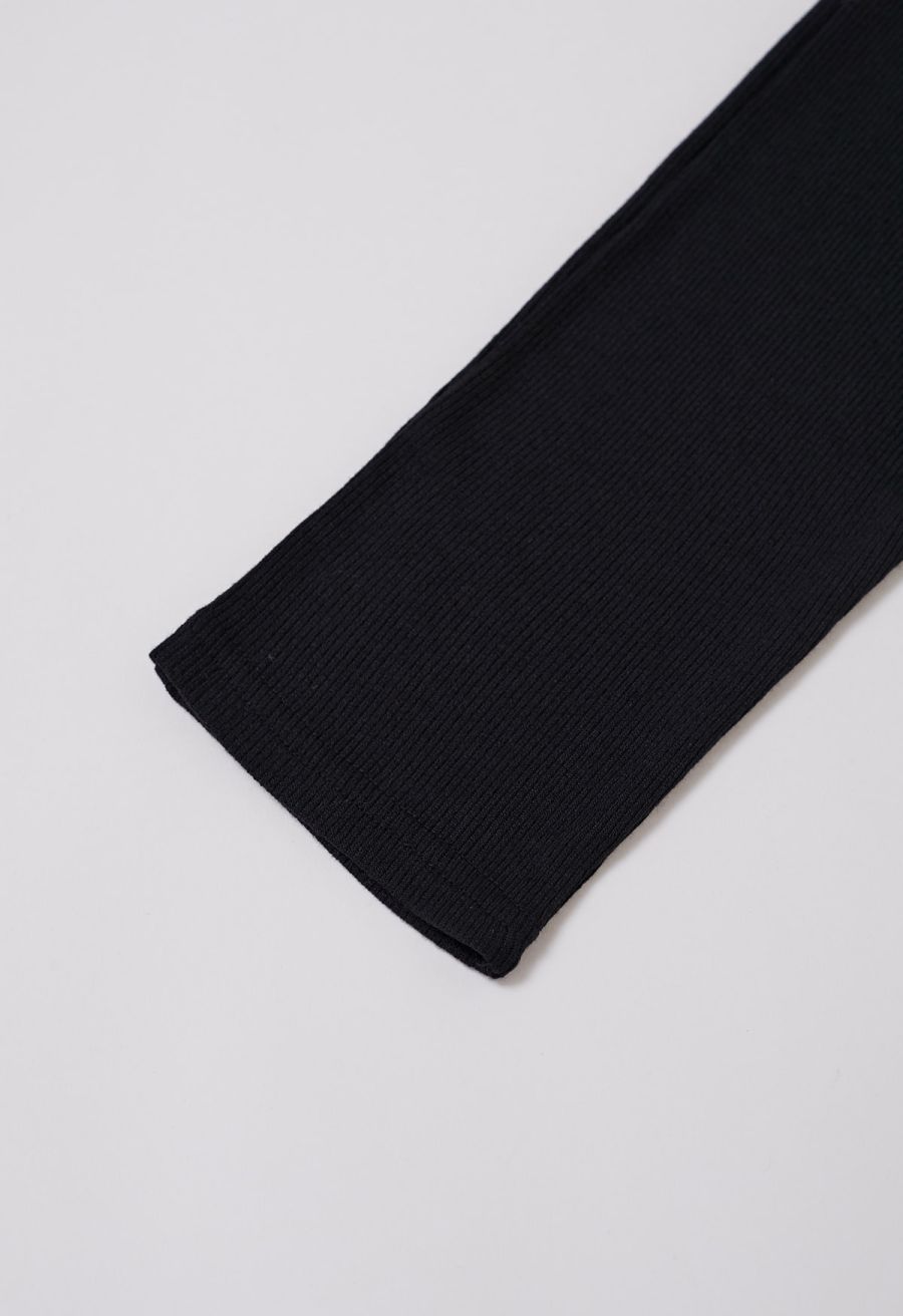 One-Shoulder Asymmetric Top in Black