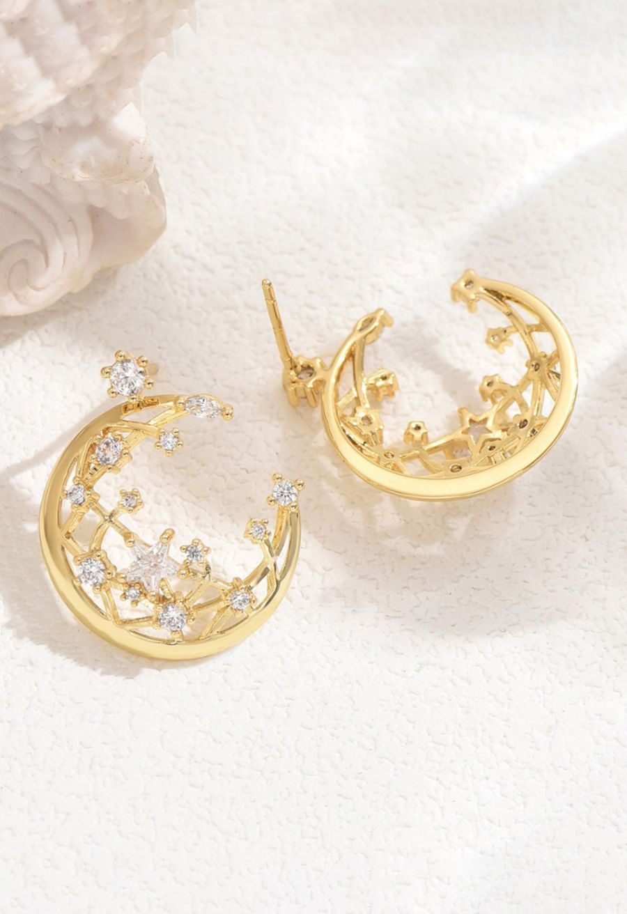 Moonlit Starry Sky Earrings