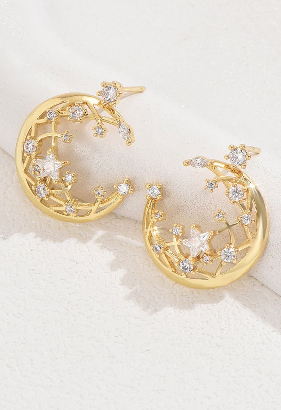 Moonlit Starry Sky Earrings