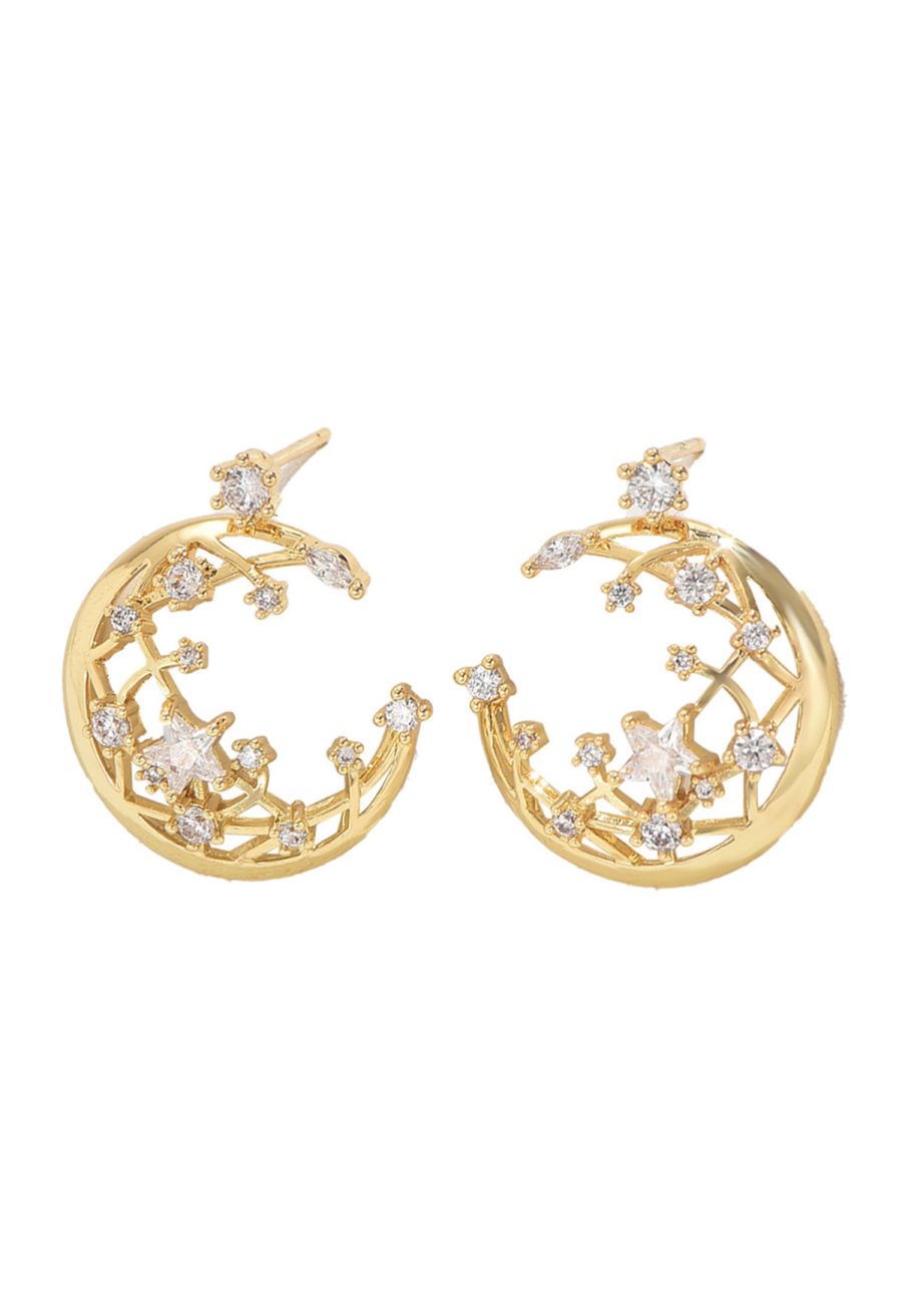 Moonlit Starry Sky Earrings