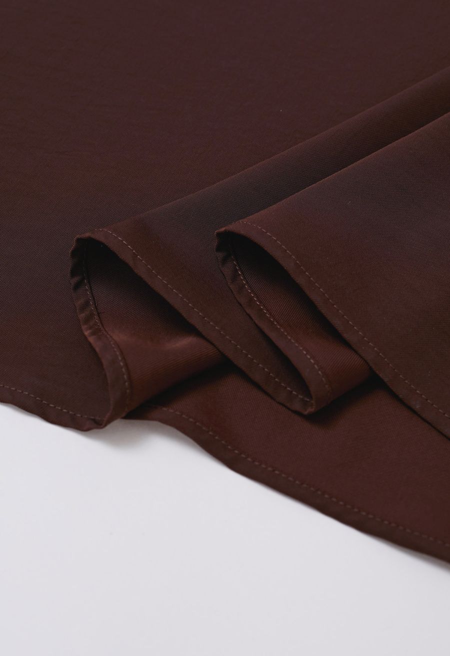 Simplicity Backless Cami Dress in Brown