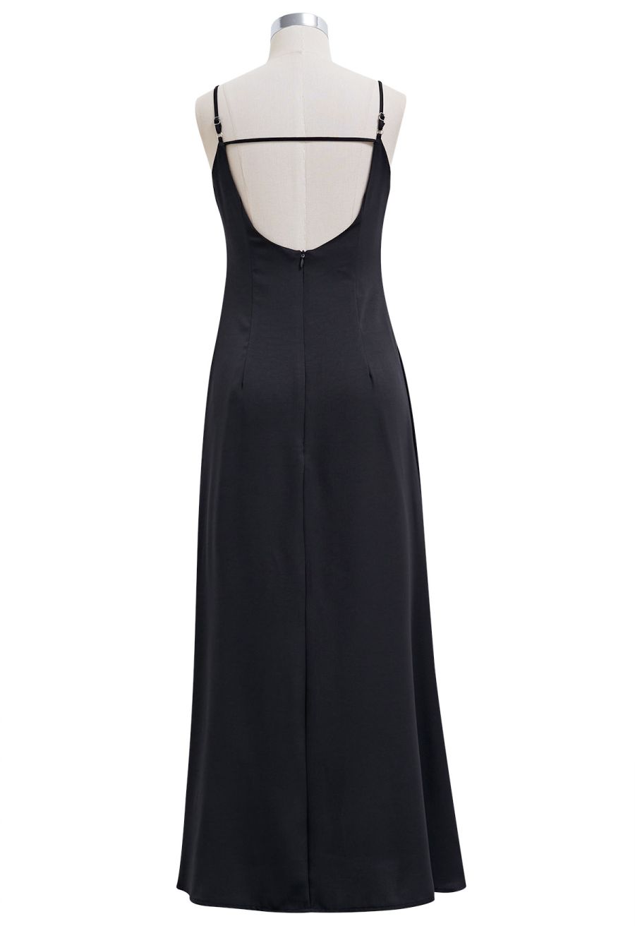Simplicity Backless Cami Dress in Black