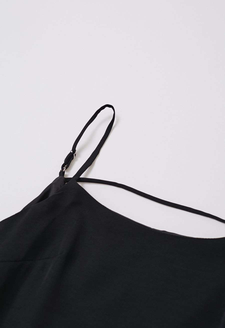 Simplicity Backless Cami Dress in Black