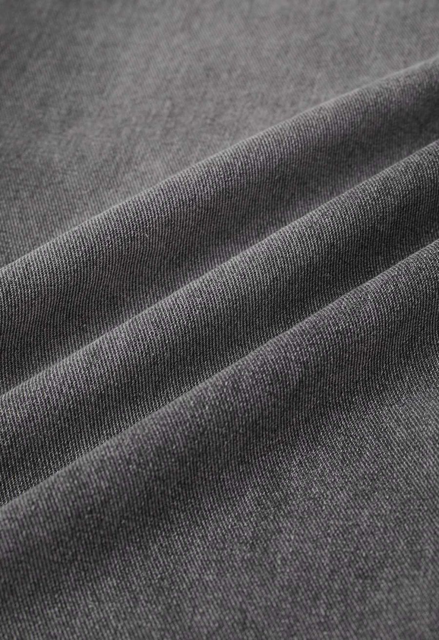 Sleek Proposition Elastic Waist Wide-Leg Jeans in Grey