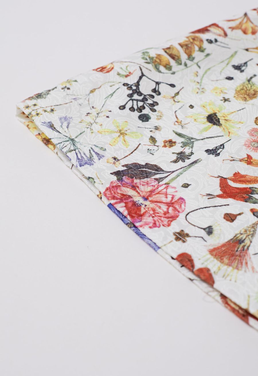 Botanical Garden Jacquard Mini Bud Skirt