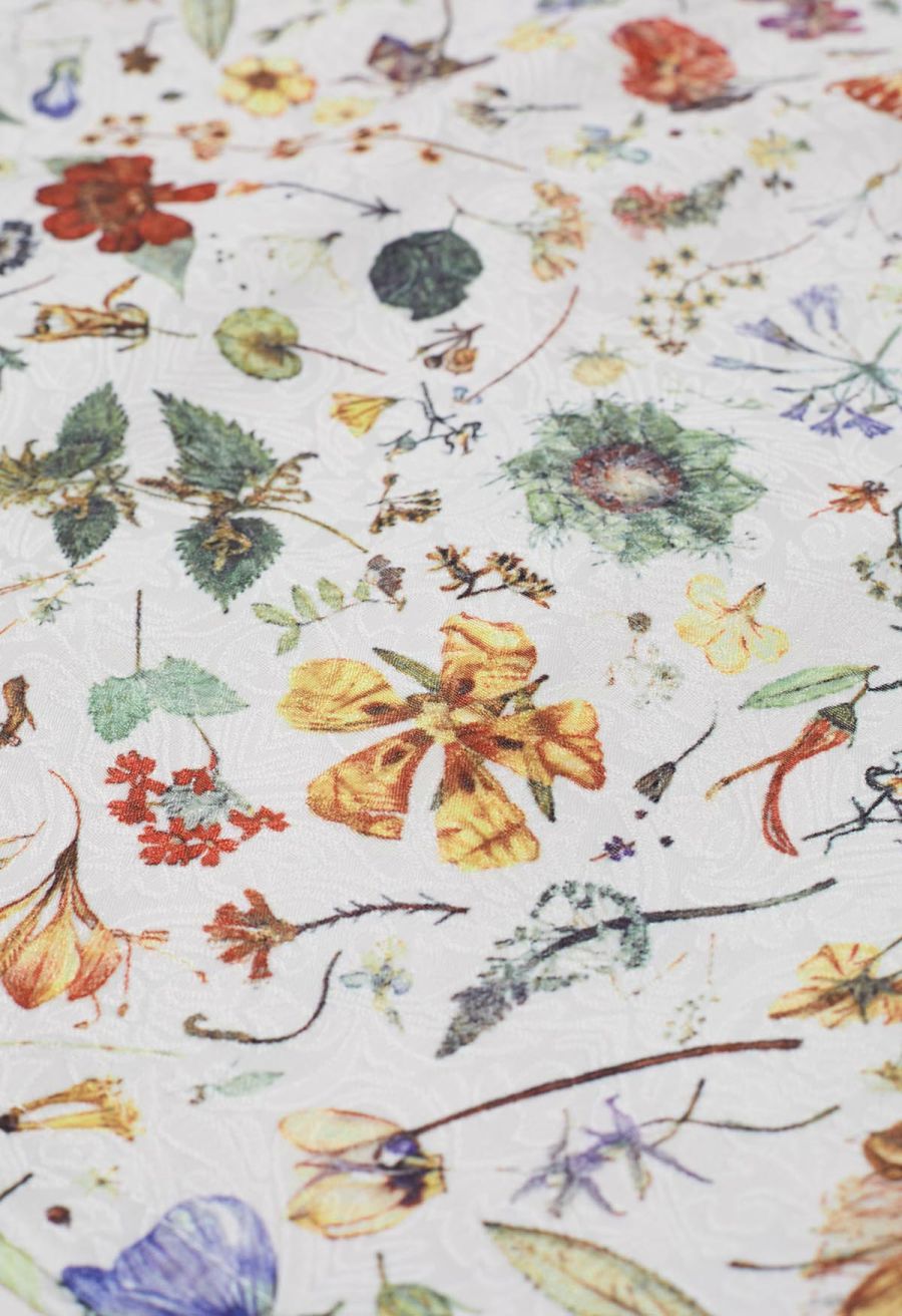 Botanical Garden Jacquard Mini Bud Skirt