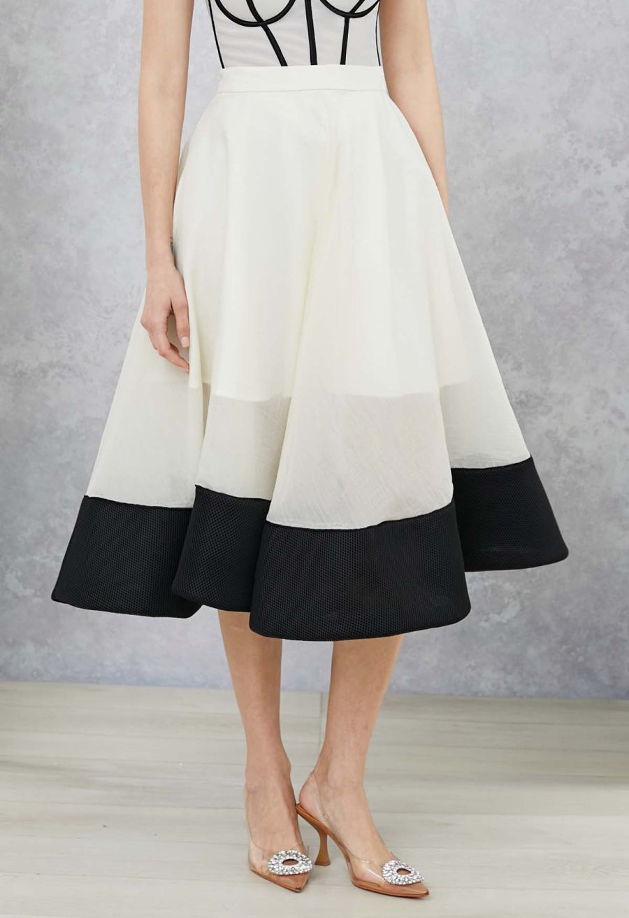 Swing In the Breeze Organza Midi Skirt
