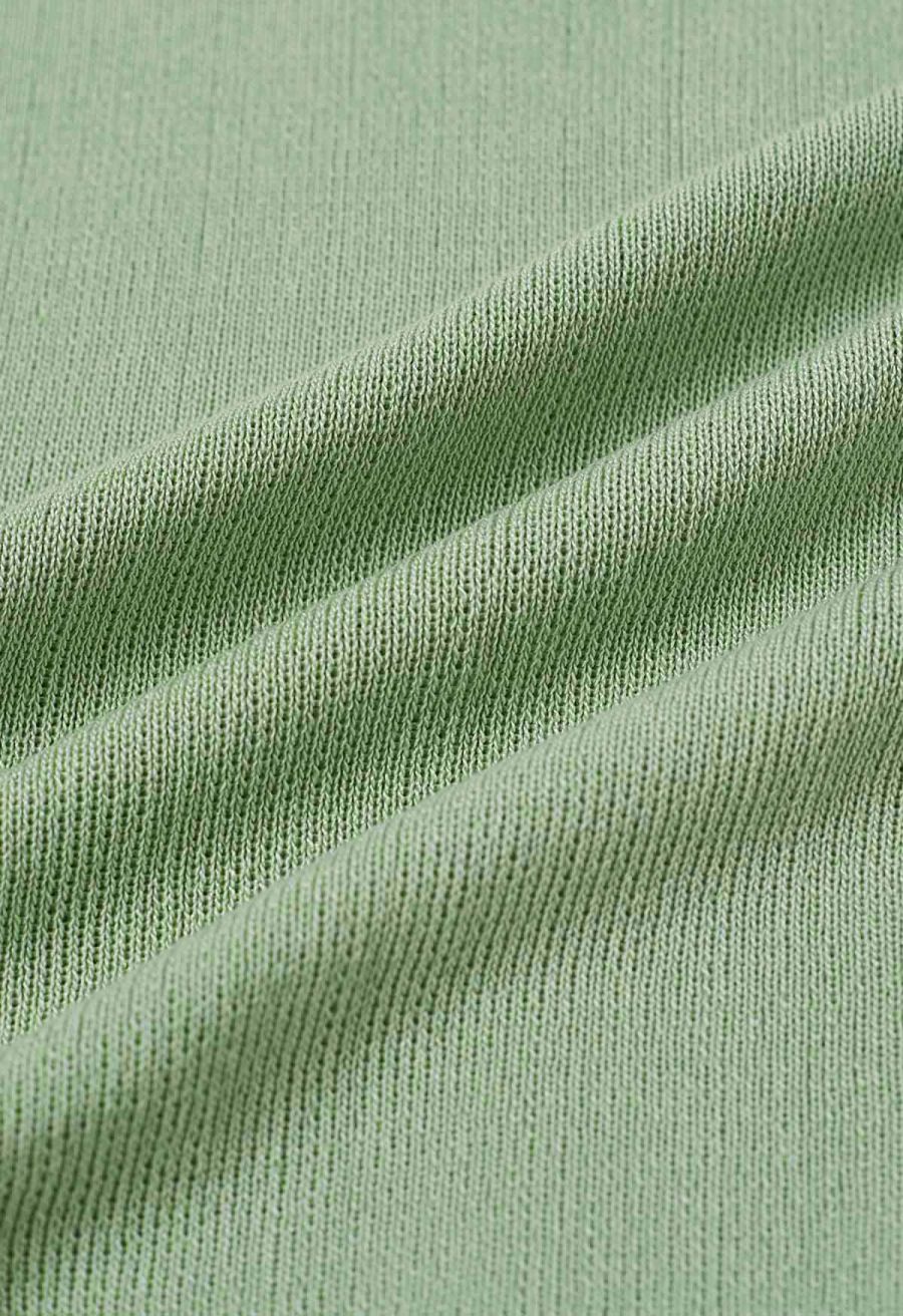 Side Tie Knotted Cap Sleeve Crop Knit Top in Pistachio