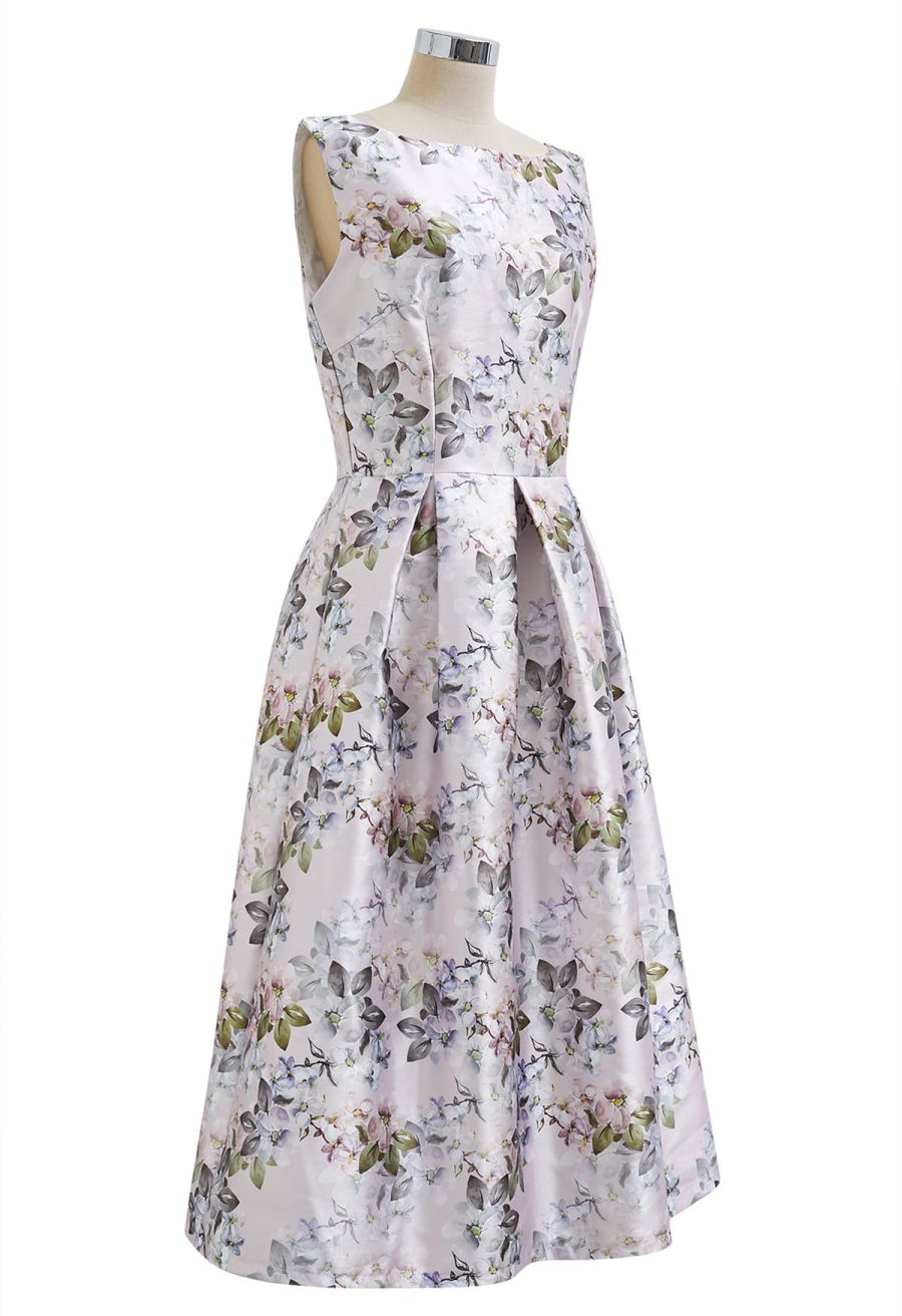 Blossom Serenade Sleeveless Midi Dress