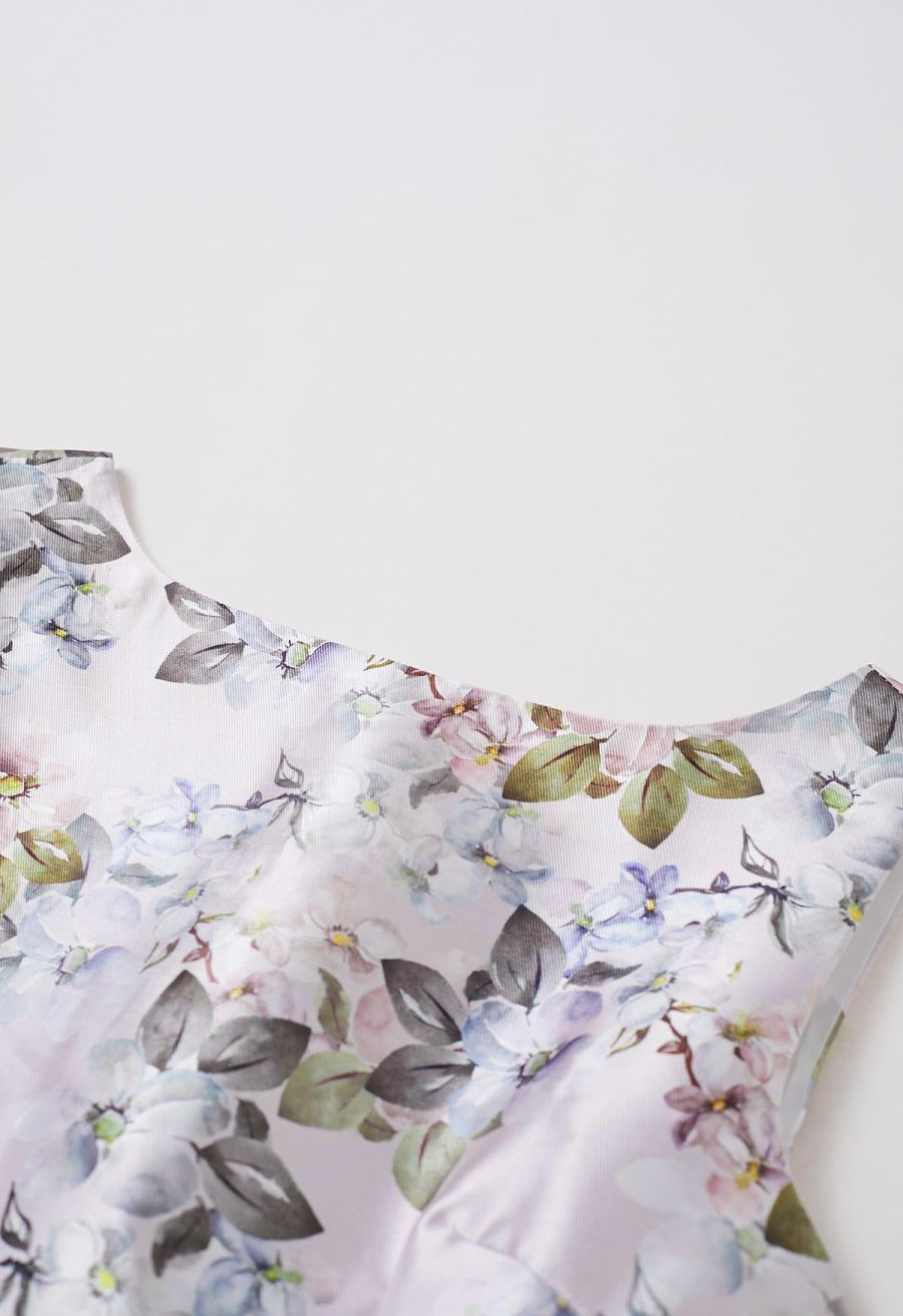 Blossom Serenade Sleeveless Midi Dress