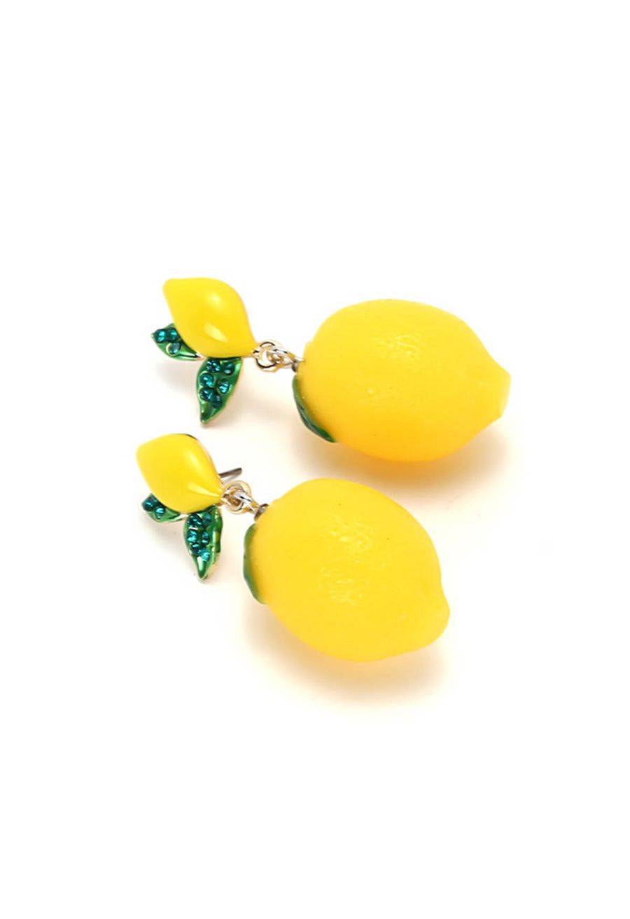 Refreshing Lemon Dangle Earrings