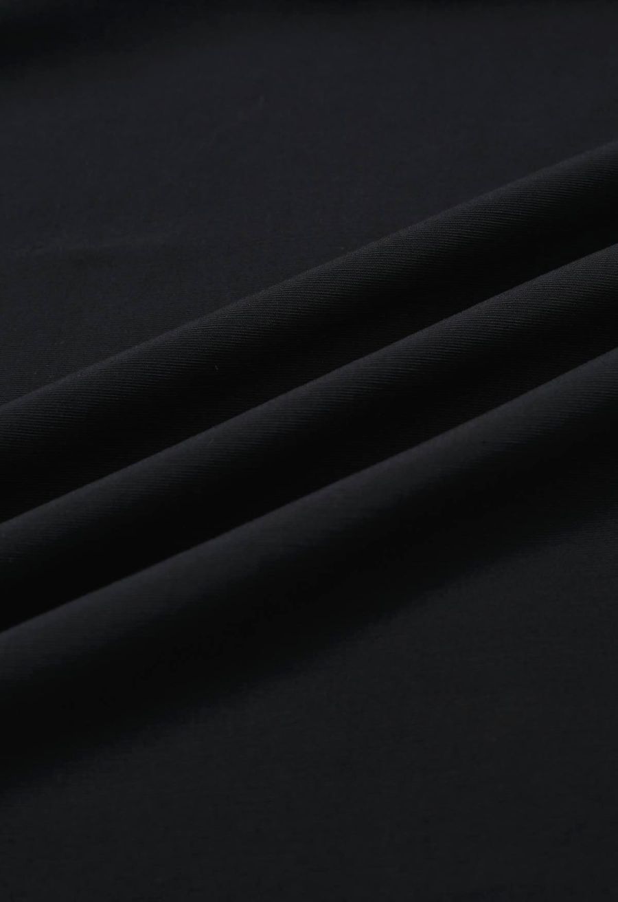 Knot Shoulder Longline Sleeveless Top in Black