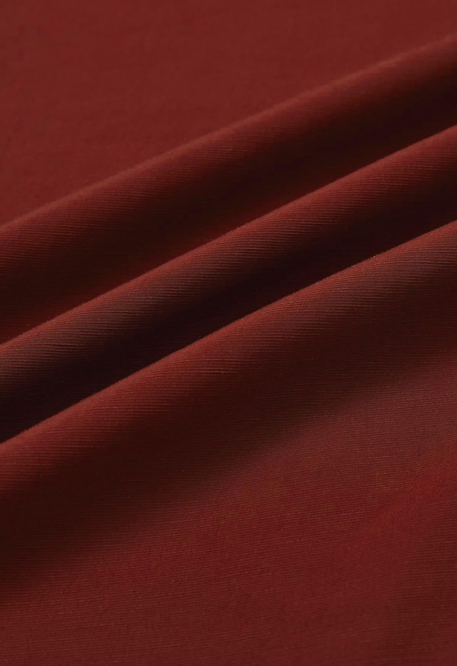 Knot Shoulder Longline Sleeveless Top in Red