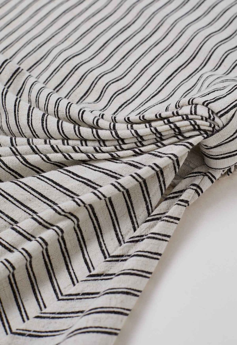 Side Knotted Stripe Sleeveless Top