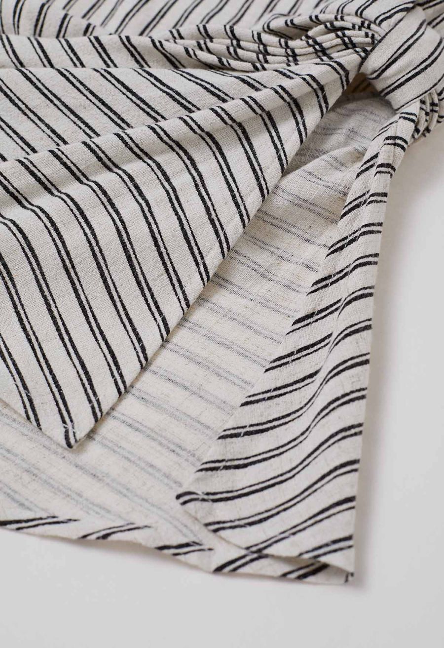 Side Knotted Stripe Sleeveless Top