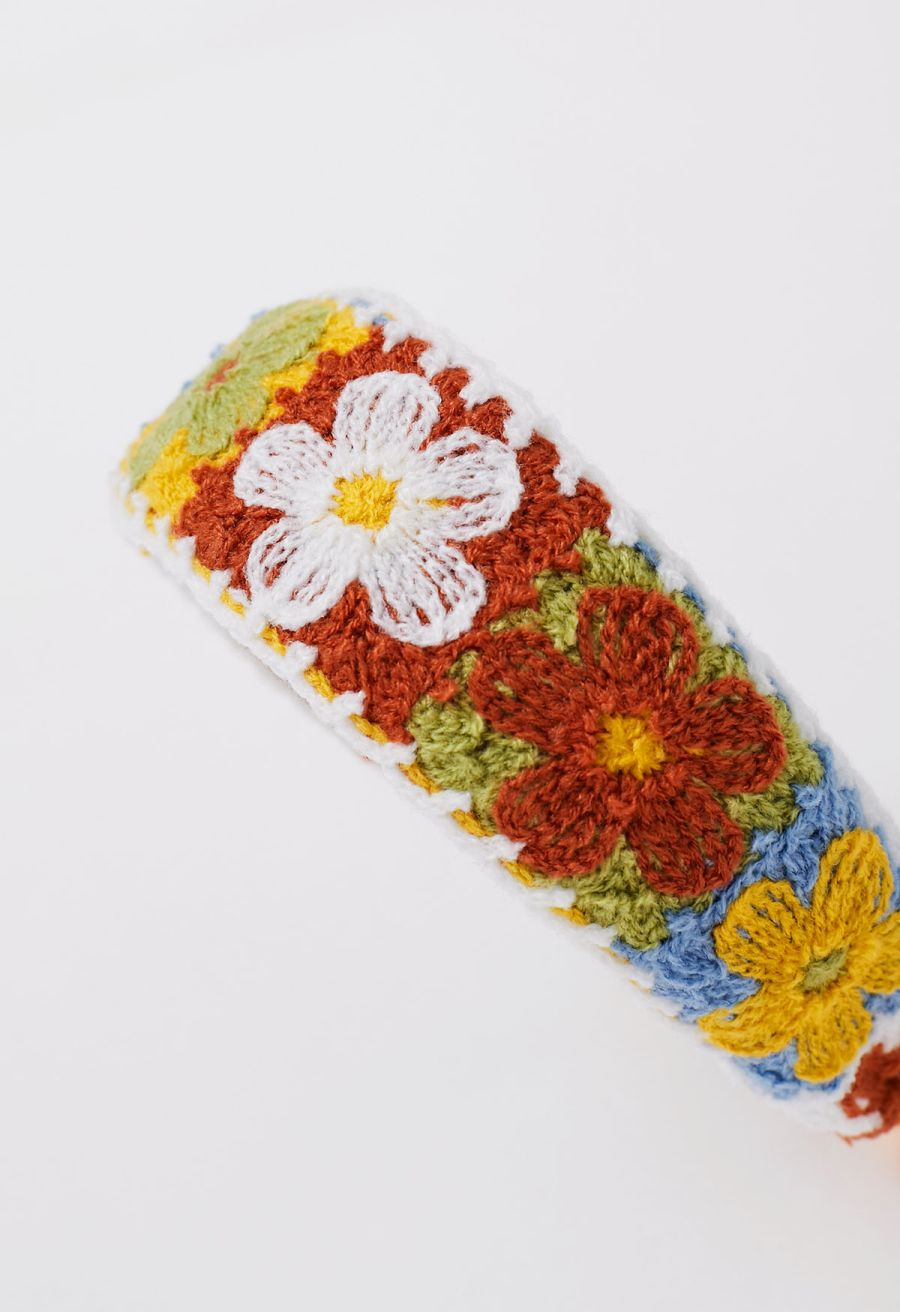 Floral Crochet Hair Headband