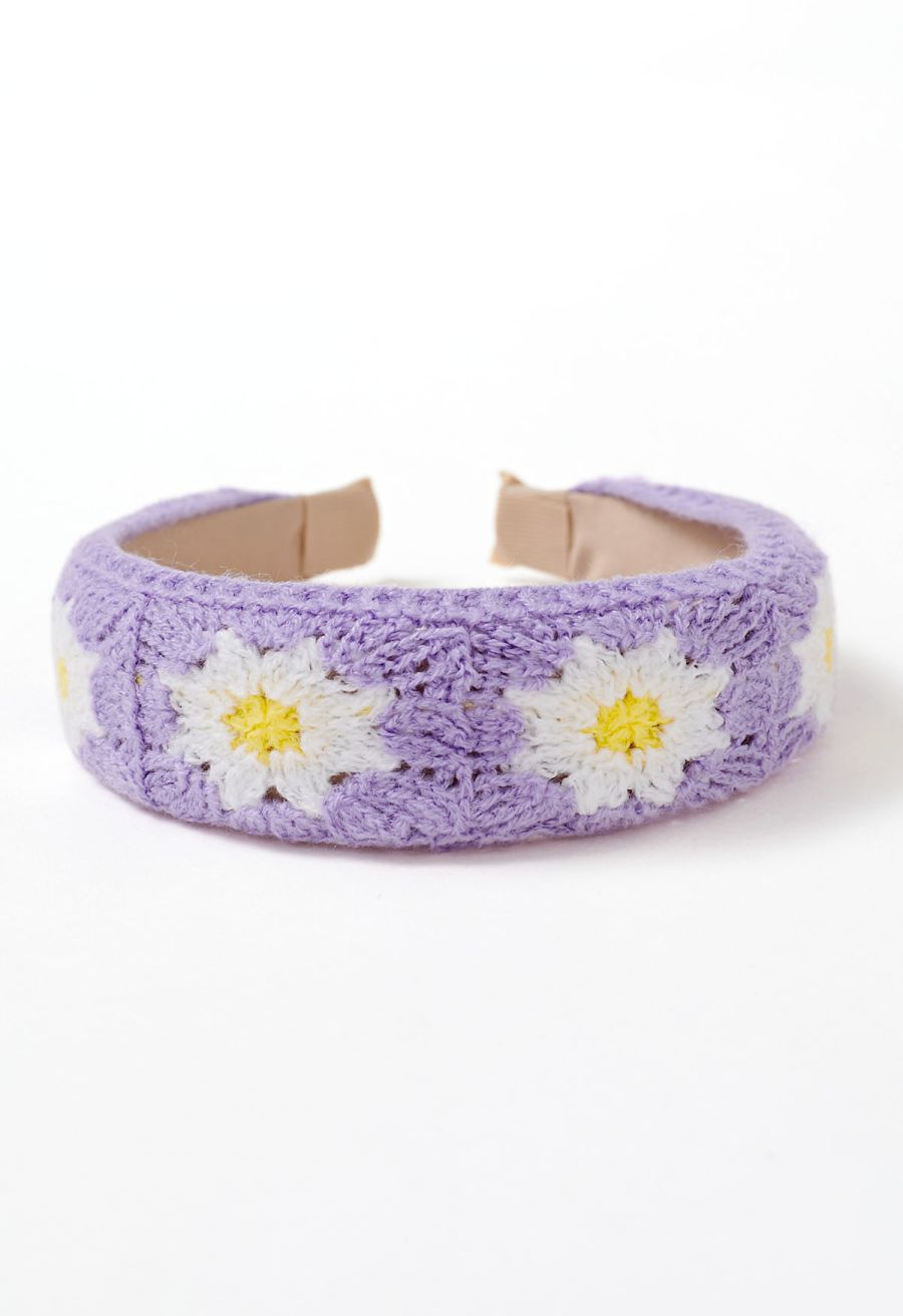 Daisy Crochet Hair Headband