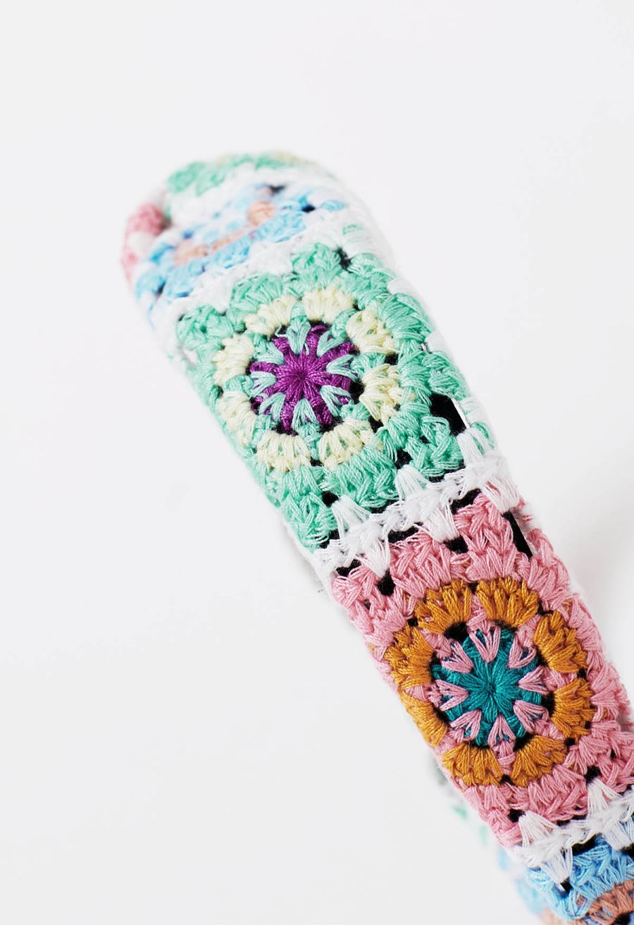 Bohemia Bowknot Crochet Hair Headband in White