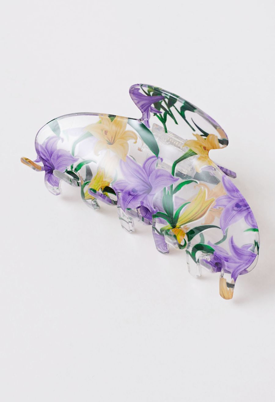Blooming Lily Acrylic Hair Claw