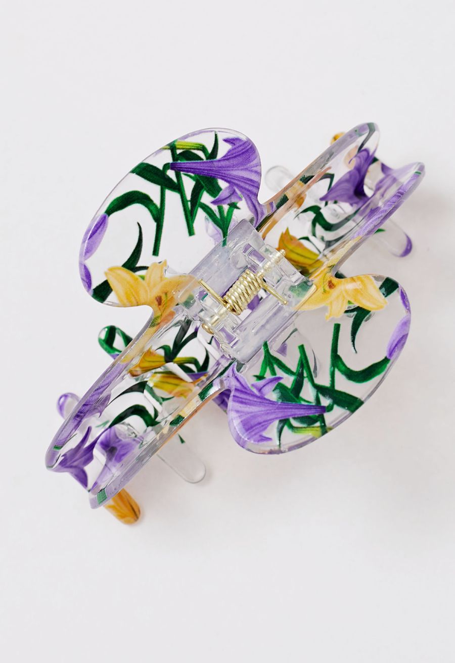 Blooming Lily Acrylic Hair Claw